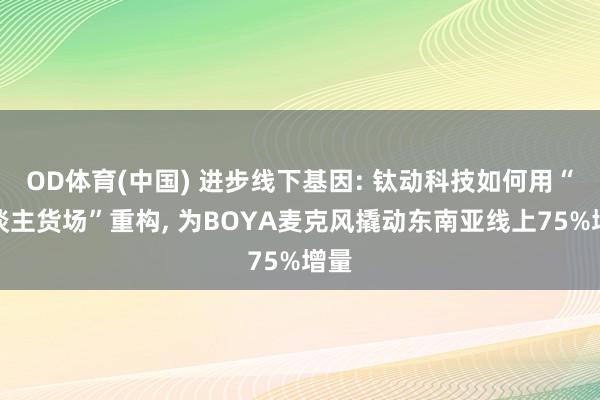 OD体育(中国) 进步线下基因: 钛动科技如何用“东谈主货场”重构， 为BOYA麦克风撬动东南亚线上75%增量