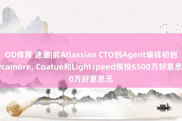 OD体育 速递|前Atlassian CTO创Agent编排初创Sycamore， Coatue和Lightspeed领投6500万好意思元
