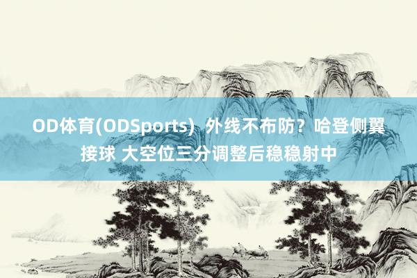 OD体育(ODSports)  外线不布防？哈登侧翼接球 大空位三分调整后稳稳射中