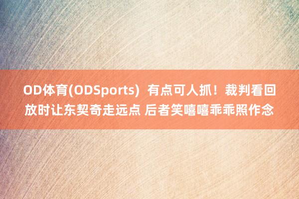OD体育(ODSports)  有点可人抓！裁判看回放时让东契奇走远点 后者笑嘻嘻乖乖照作念