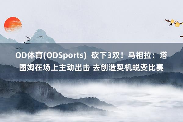 OD体育(ODSports)  砍下3双！马祖拉：塔图姆在场上主动出击 去创造契机蜕变比赛