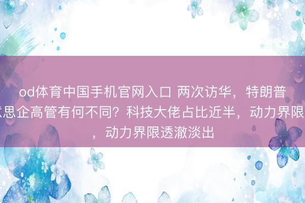 od体育中国手机官网入口 两次访华，特朗普随行好意思企高管有何不同？科技大佬占比近半，动力界限透澈淡出