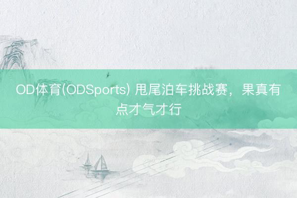 OD体育(ODSports) 甩尾泊车挑战赛，果真有点才气才行