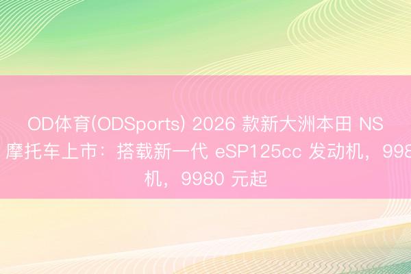 OD体育(ODSports) 2026 款新大洲本田 NS125LA 摩托车上市：搭载新一代 eSP125cc 发动机，9980 元起