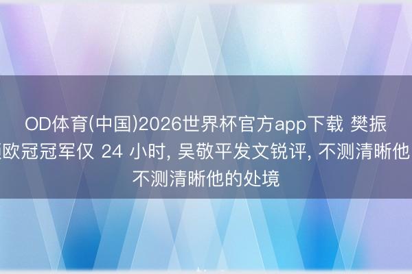 OD体育(中国)2026世界杯官方app下载 樊