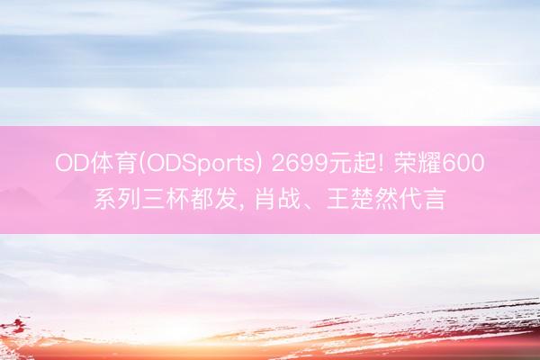 OD体育(ODSports) 2699元起! 荣耀600系列三杯都发， 肖战、王楚然代言