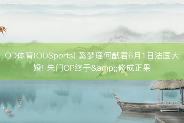 OD体育(ODSports) 奚梦瑶何猷君6月1