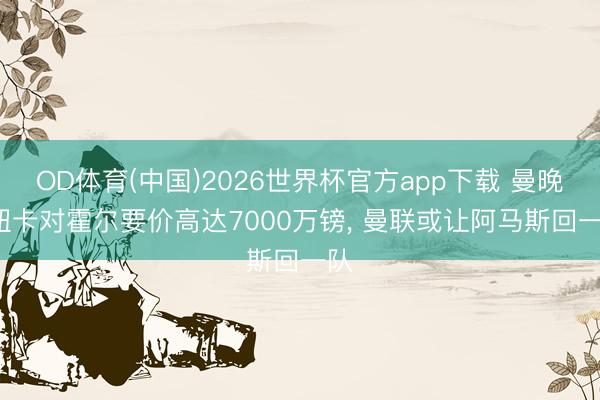 OD体育(中国)2026世界杯官方app下载 曼晚: 纽卡对霍尔要价高达7000万镑， 曼联或让阿马斯回一队