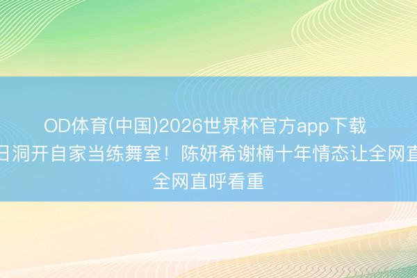 OD体育(中国)2026世界杯官方app下载 诞辰本日洞开自家当练舞室！陈妍希谢楠十年情态让全网直呼看重