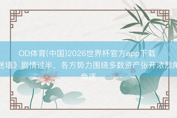 OD体育(中国)2026世界杯官方app下载 《迷墙》剧情过半，各方势力围绕多数资产张开浓烈角逐