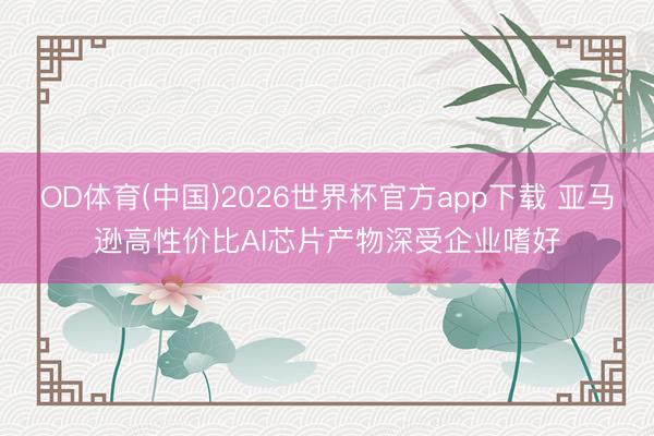 OD体育(中国)2026世界杯官方app下载 亚马逊高性价比AI芯片产物深受企业嗜好